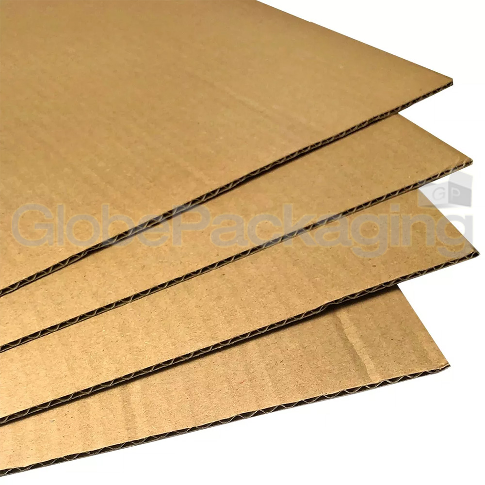 100 x Single Wall 1000mm x 1200mm Corrugated Cardboard Layer Pads Sheets Pallets